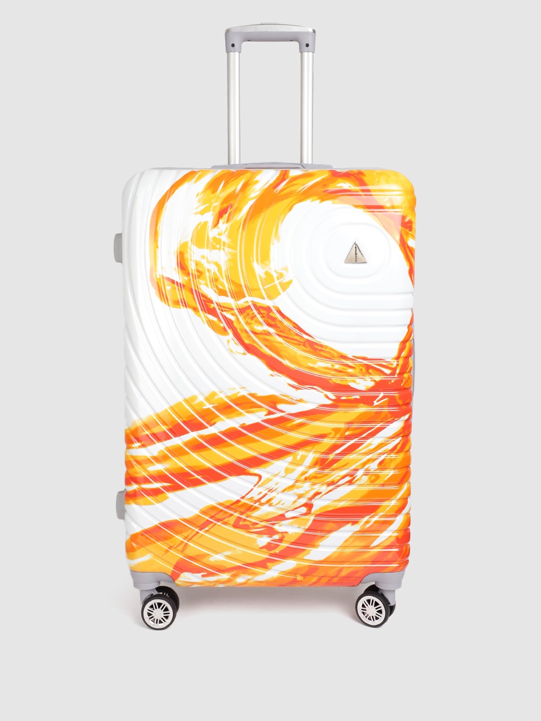 Teakwood Leathers Textured & Printed 360 Degree Rotation Hard Large Trolley Bag 77 CM, Orange
Teakwood Leathers Textured & Printed 360 Degree Rotation Hard Large Trolley Bag 77 CM, Orange