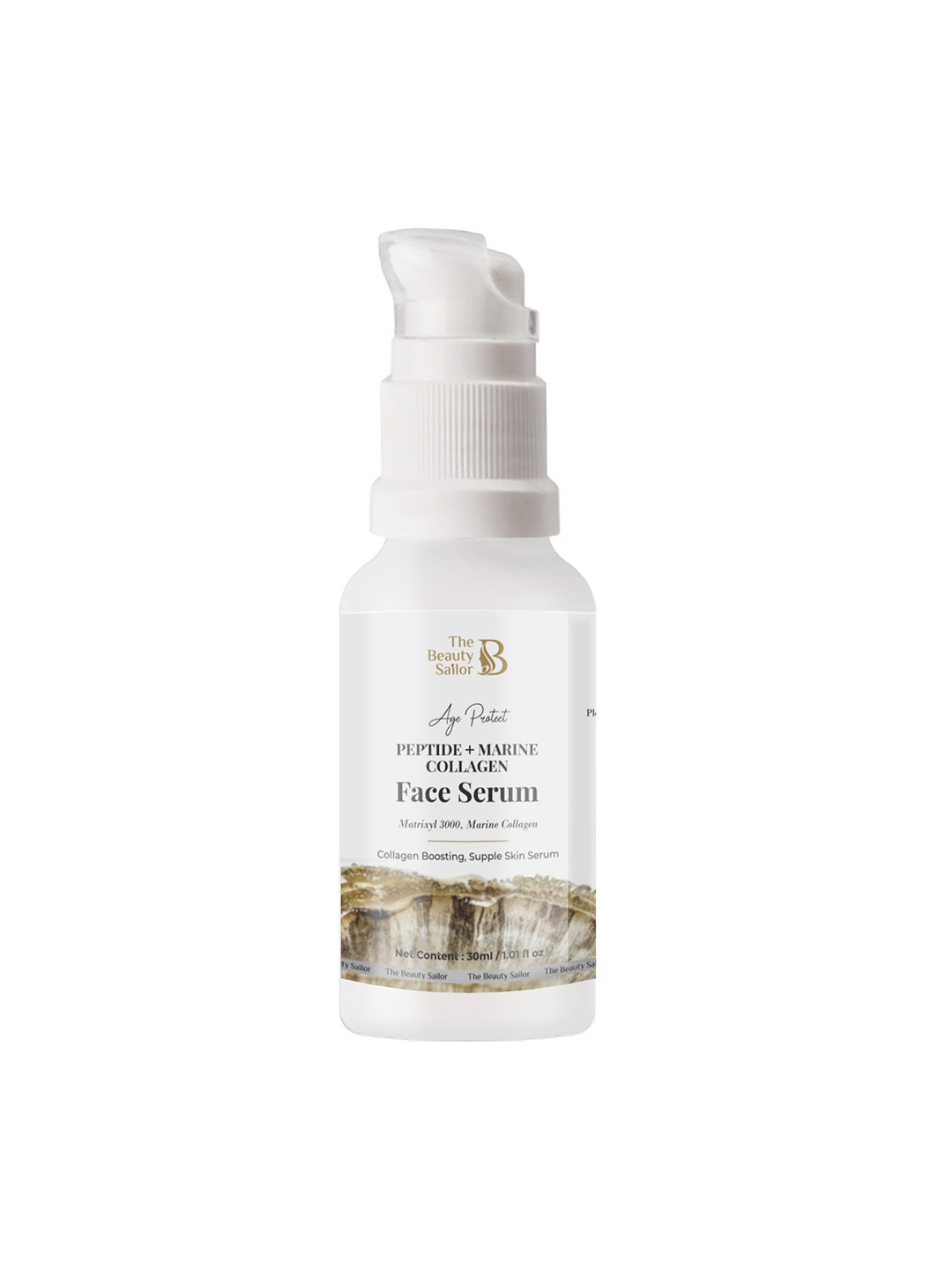 The Beauty Sailor Age protect Peptide & Marine Collagen Face Serum For Collagen Boost 30ml, White
The Beauty Sailor Age protect Peptide & Marine Collagen Face Serum For Collagen Boost 30ml, White