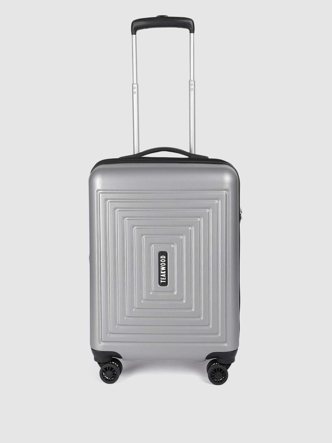 Teakwood Leathers Textured 360 Degree Rotation Hard Cabin Trolley Bag - 55 CM, Silver
Teakwood Leathers Textured 360 Degree Rotation Hard Cabin Trolley Bag - 55 CM, Silver