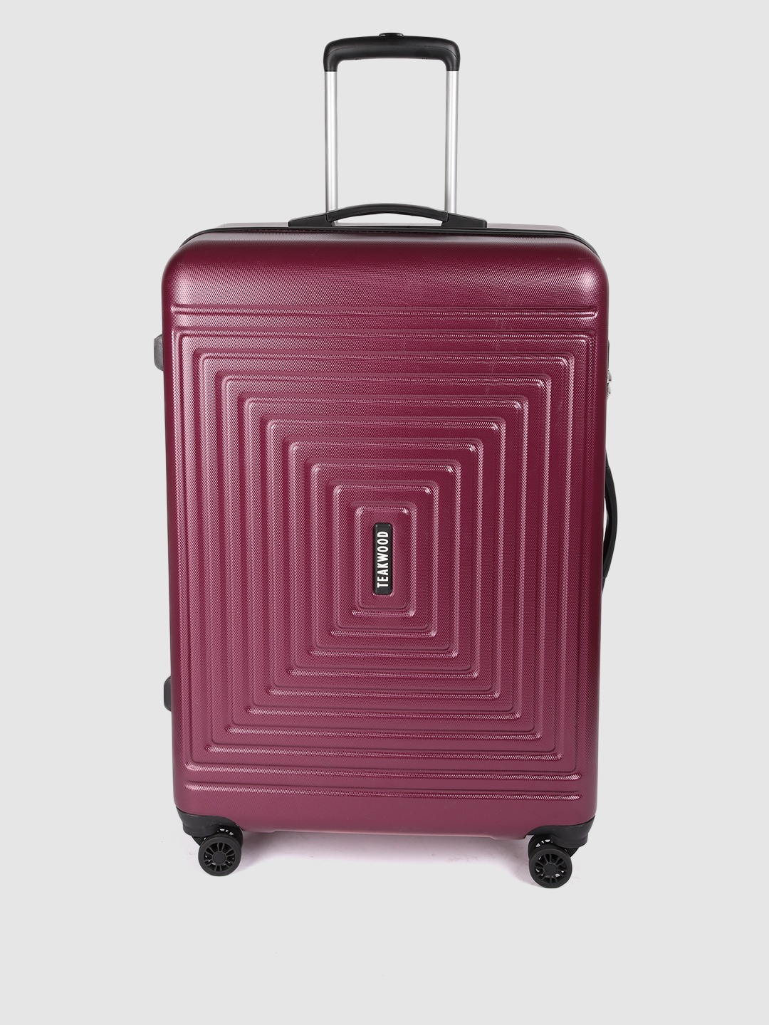 Teakwood Leathers Textured 360 Degree Rotation Hard Large Trolley Bag - 77 CM, Maroon
Teakwood Leathers Textured 360 Degree Rotation Hard Large Trolley Bag - 77 CM, Maroon