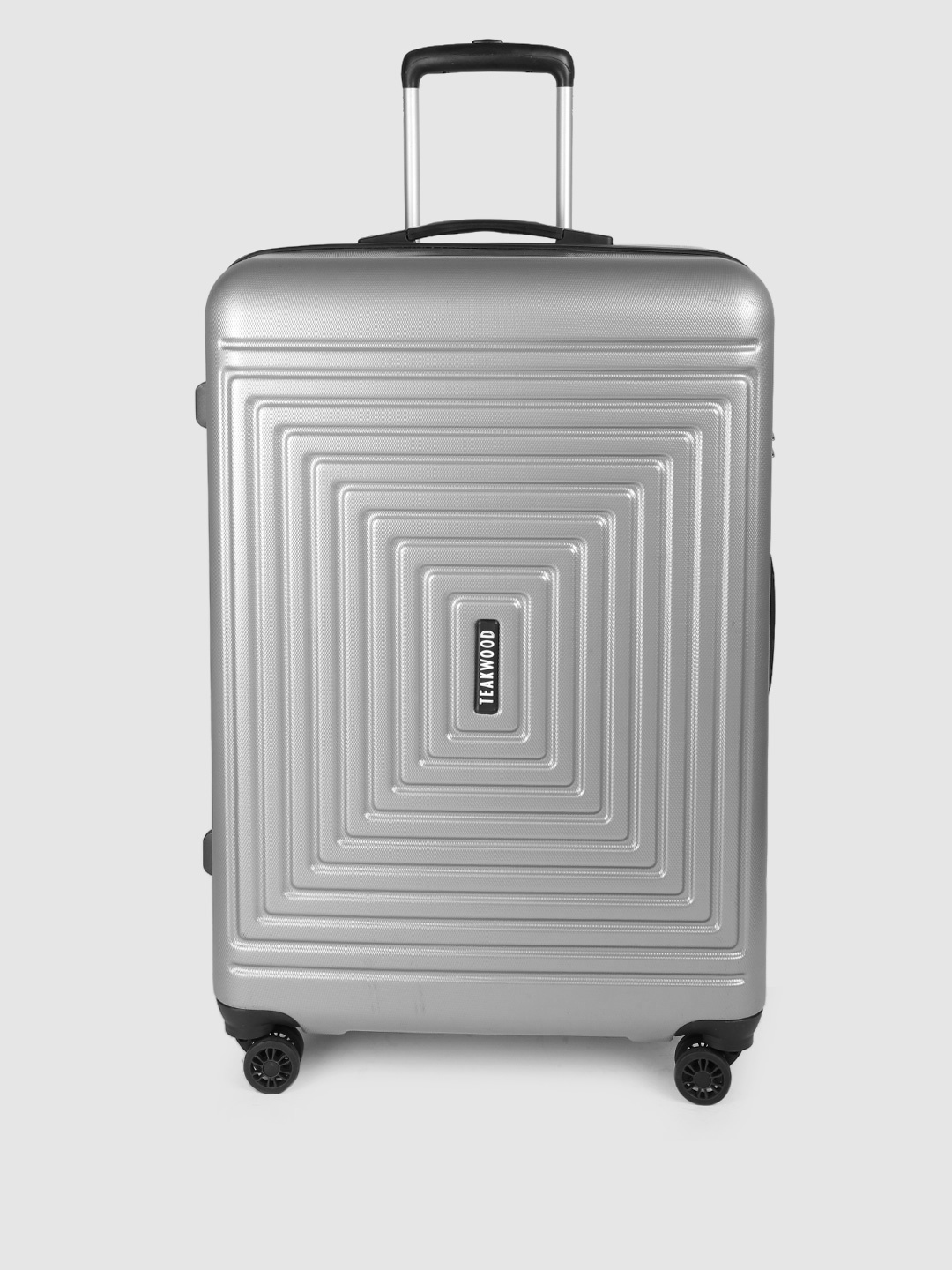 Teakwood Leathers Textured 360 Degree Rotation Hard Large-Sized Trolley Bag 75 CM, Silver
Teakwood Leathers Textured 360 Degree Rotation Hard Large-Sized Trolley Bag 75 CM, Silver