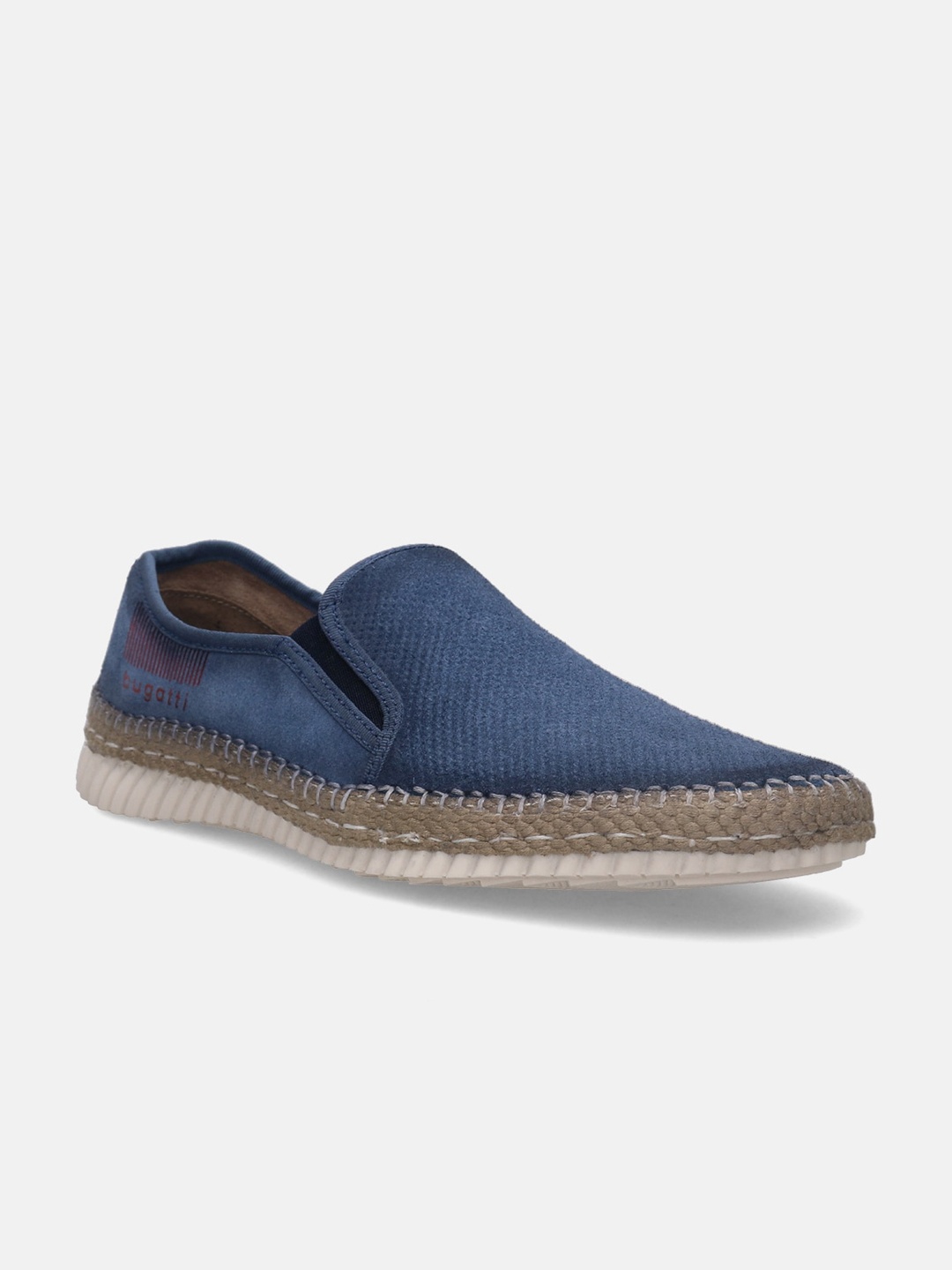Bugatti Men Colville Woven Design Comfort Insole Leather Contrast Sole Slip-On Espadrilles, Navy blue
Bugatti Men Colville Woven Design Comfort Insole Leather Contrast Sole Slip-On Espadrilles, Navy blue