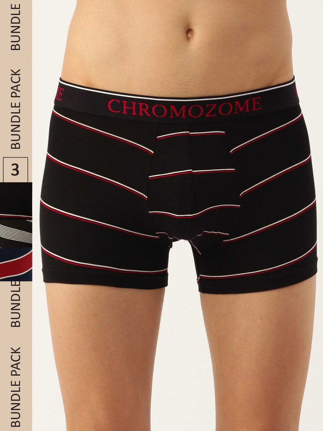 Chromozome Men Pack Of 3 Ultra Premium Micro Modal Striper Trunks 8902733643900, Multi
Chromozome Men Pack Of 3 Ultra Premium Micro Modal Striper Trunks 8902733643900, Multi