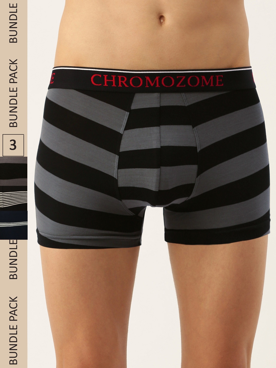 Chromozome Men Pack Of 3 Ultra Premium Micro Modal Striper Trunks 8902733643986, Multi
Chromozome Men Pack Of 3 Ultra Premium Micro Modal Striper Trunks 8902733643986, Multi