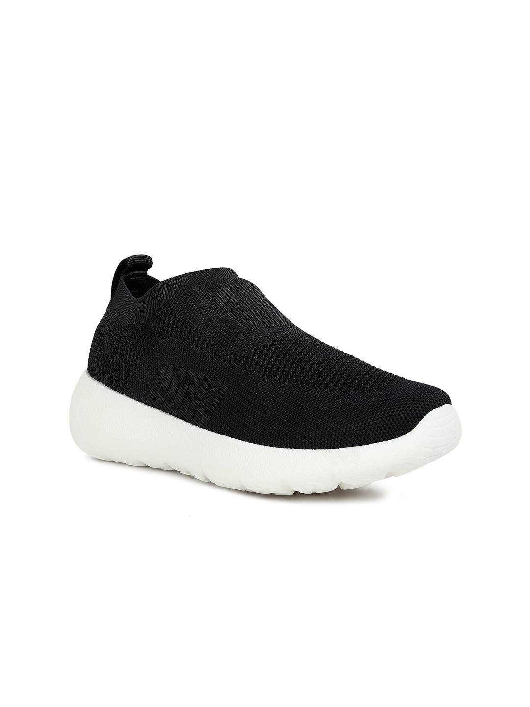 London Rag Women Woven Design Comfort Insole Mesh Contrast Sole Slip-On Sneakers, Black
London Rag Women Woven Design Comfort Insole Mesh Contrast Sole Slip-On Sneakers, Black