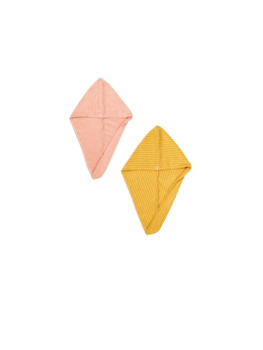 AVI Living Women Coral Pink & Mustard Yellow 2 Pieces Pure Cotton 500 GSM Hair Wrap Towels
AVI Living Women Coral Pink & Mustard Yellow 2 Pieces Pure Cotton 500 GSM Hair Wrap Towels
