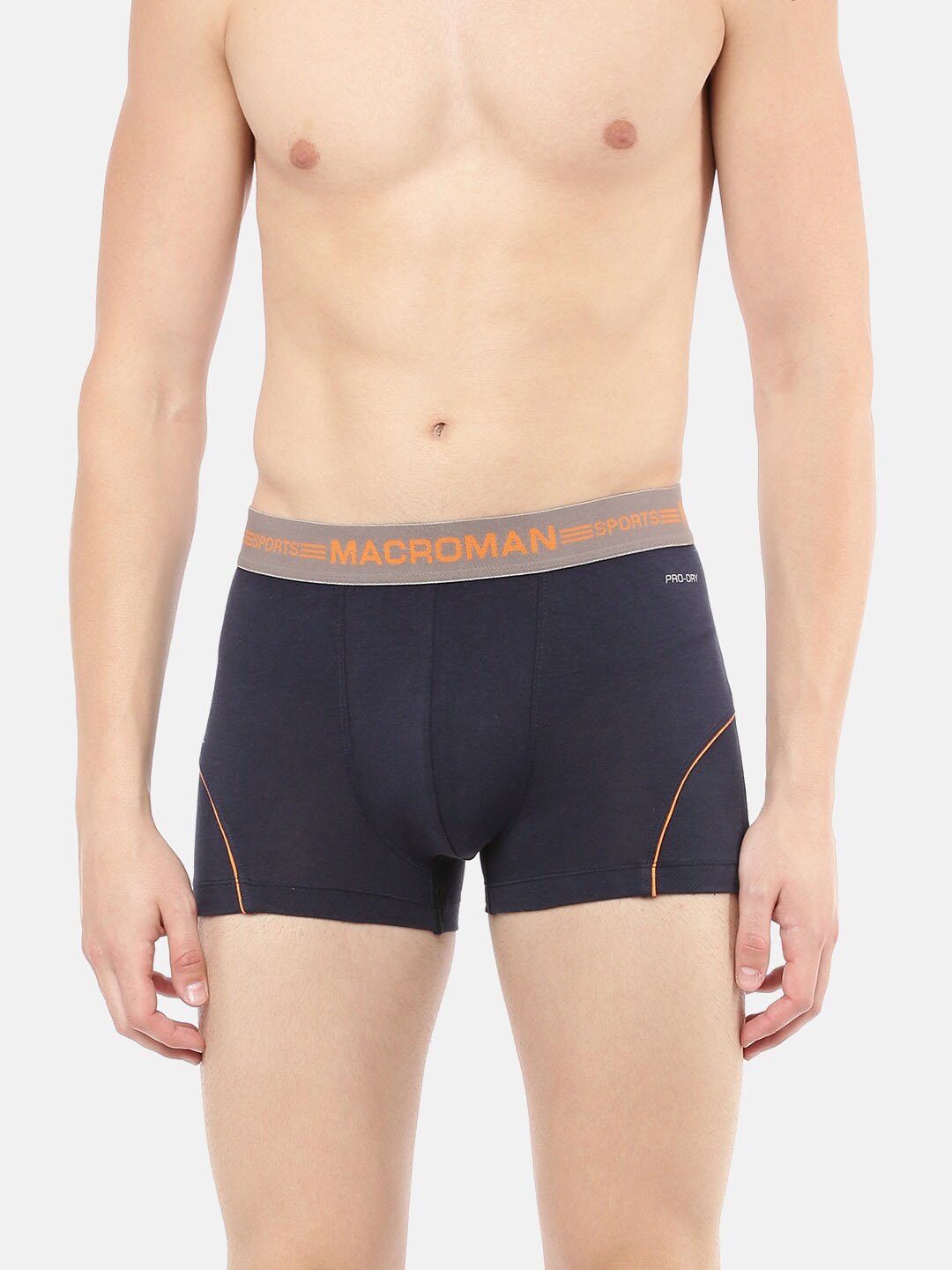 Macroman M-Series Men Anti Microbial Finish Cotton Sports Trunk, Navy blue
Macroman M-Series Men Anti Microbial Finish Cotton Sports Trunk, Navy blue