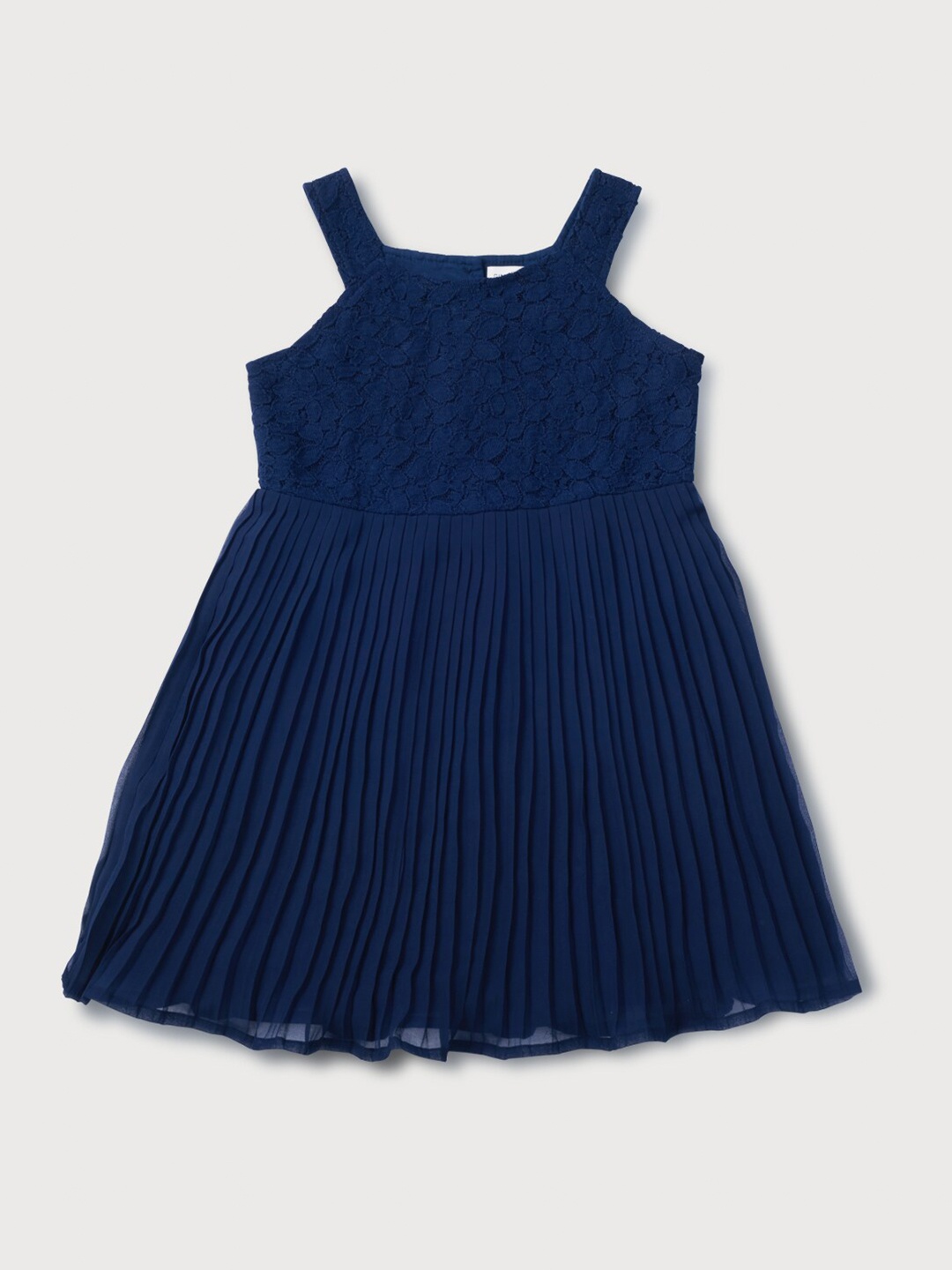 Gini and Jony Infant Girls Self Design Accordion Pleats Cotton Fit & Flare Dress, Navy blue
Gini and Jony Infant Girls Self Design Accordion Pleats Cotton Fit & Flare Dress, Navy blue