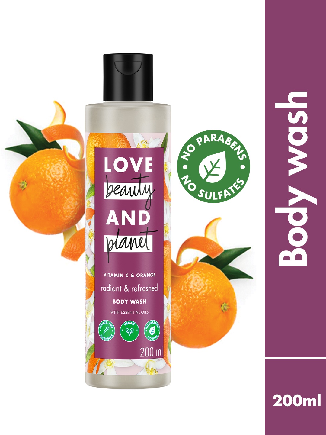 Love Beauty & Planet Vitamin C & Orange Body Wash for Radiant Skin - 200 ml, Purple
Love Beauty & Planet Vitamin C & Orange Body Wash for Radiant Skin - 200 ml, Purple