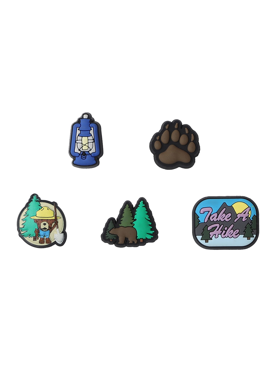 Crocs Set Of 5 Take A Hike Jibbitz Shoe Charms, Blue