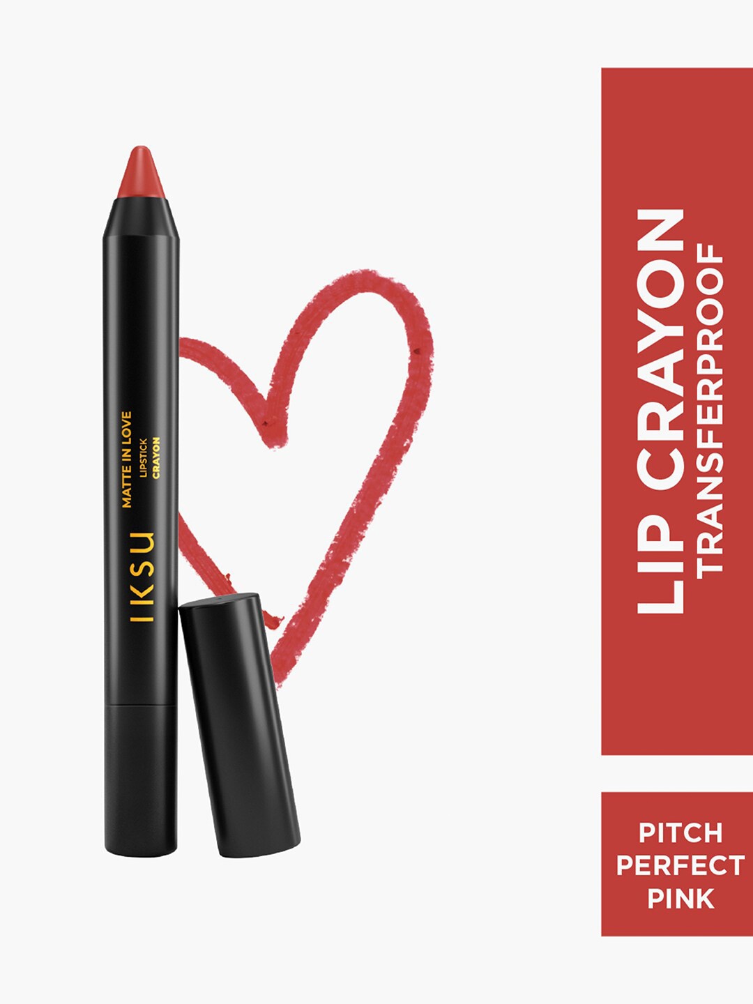 IKSU by Lifestyle Matte In Love Transfer Proof Crayon Lipstick 2.4g - Pitch Perfect Pink
IKSU by Lifestyle Matte In Love Transfer Proof Crayon Lipstick 2.4g - Pitch Perfect Pink