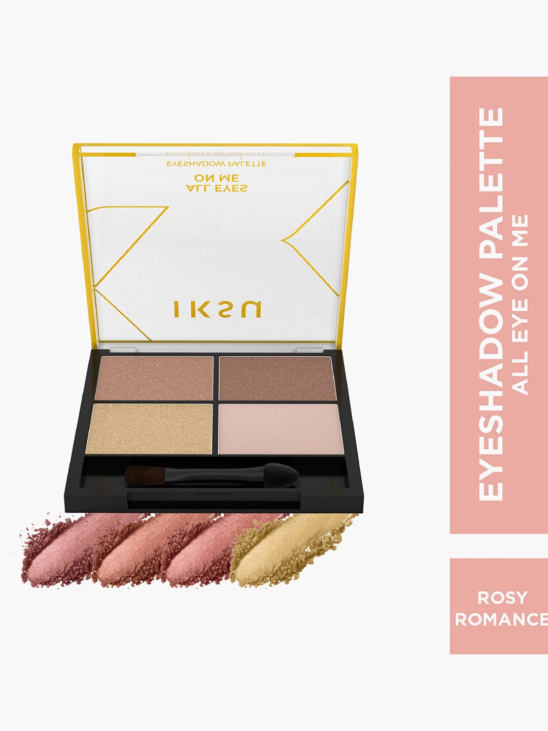 IKSU by Lifestyle All Eyes On Me Long Lasting Eyeshadow Palette-6.4gm- Rosy Romance, Pink
IKSU by Lifestyle All Eyes On Me Long Lasting Eyeshadow Palette-6.4gm- Rosy Romance, Pink
