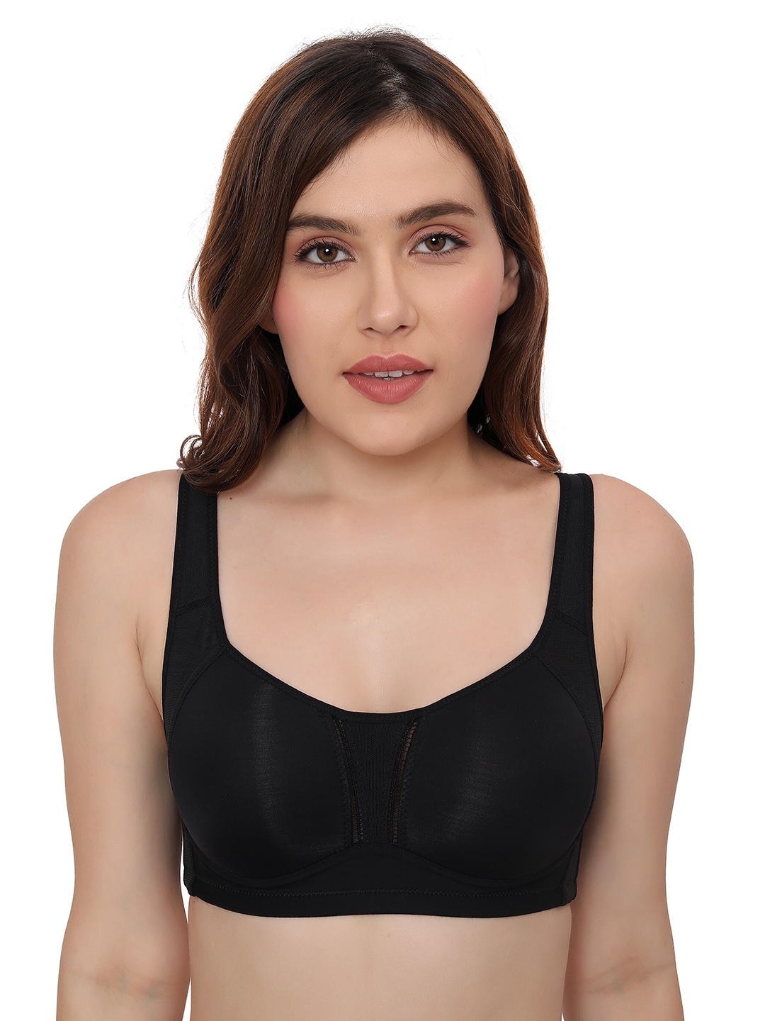 PLUMBURY Full Coverage Lightly Padded Side Shaper Seamless Rapid Dry Minimizer Bra, Black
PLUMBURY Full Coverage Lightly Padded Side Shaper Seamless Rapid Dry Minimizer Bra, Black