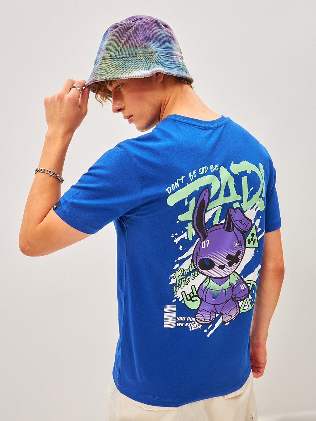 Bewakoof Men Typography Back Printed Cotton T-shirt, Blue
Bewakoof Men Typography Back Printed Cotton T-shirt, Blue