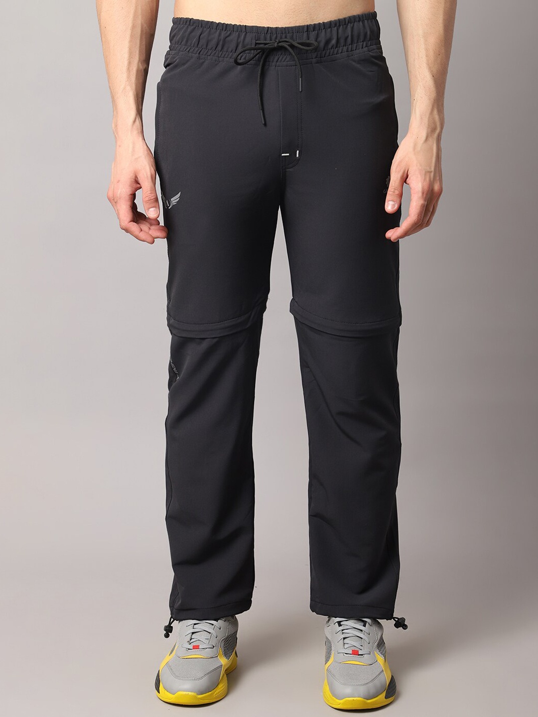 Gallus Men Mid Rise Track Pants, Black