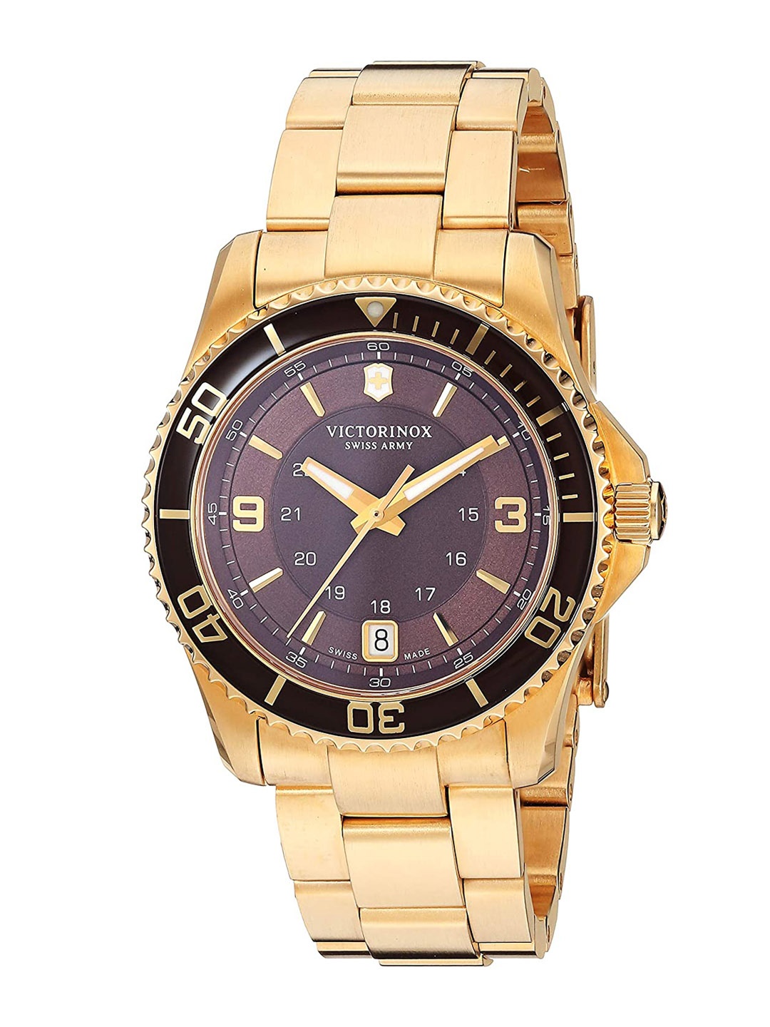 Victorinox Maverick Women Stainless Steel Bracelet Style Strap Analogue Watch 241614, Brown
Victorinox Maverick Women Stainless Steel Bracelet Style Strap Analogue Watch 241614, Brown