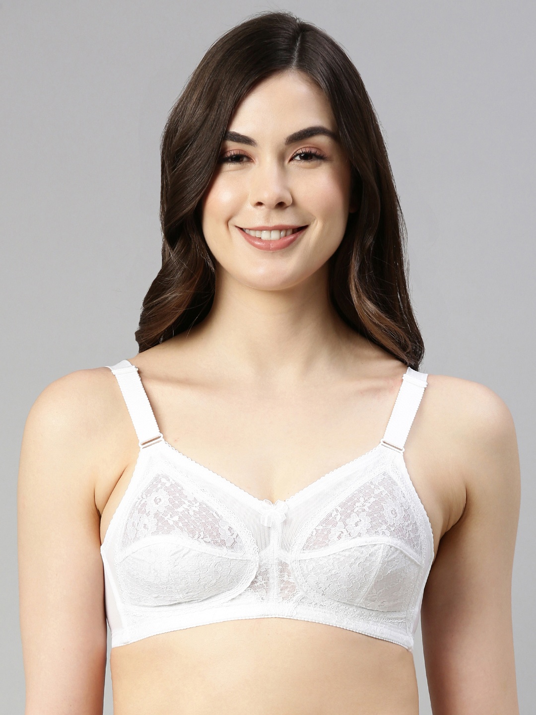 Enamor Women White Non-Padded Non-Wired Full Support Super Lift Up Bra With M-Frame F026
Enamor Women White Non-Padded Non-Wired Full Support Super Lift Up Bra With M-Frame F026
