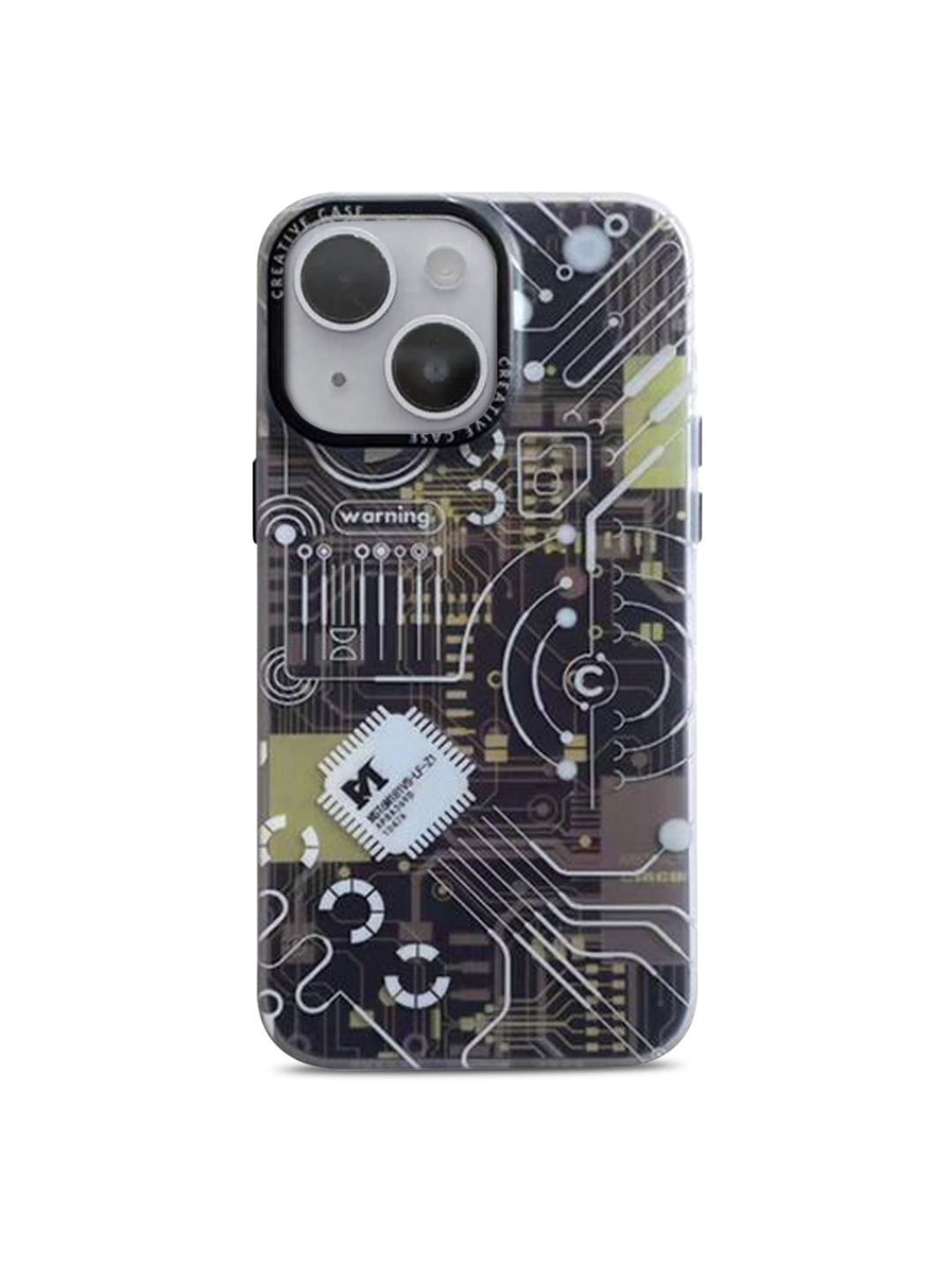 TREEMODA iPhone 14 Circuit Board Printed Shock Proof Silicone Phone Back Case, Black
TREEMODA iPhone 14 Circuit Board Printed Shock Proof Silicone Phone Back Case, Black