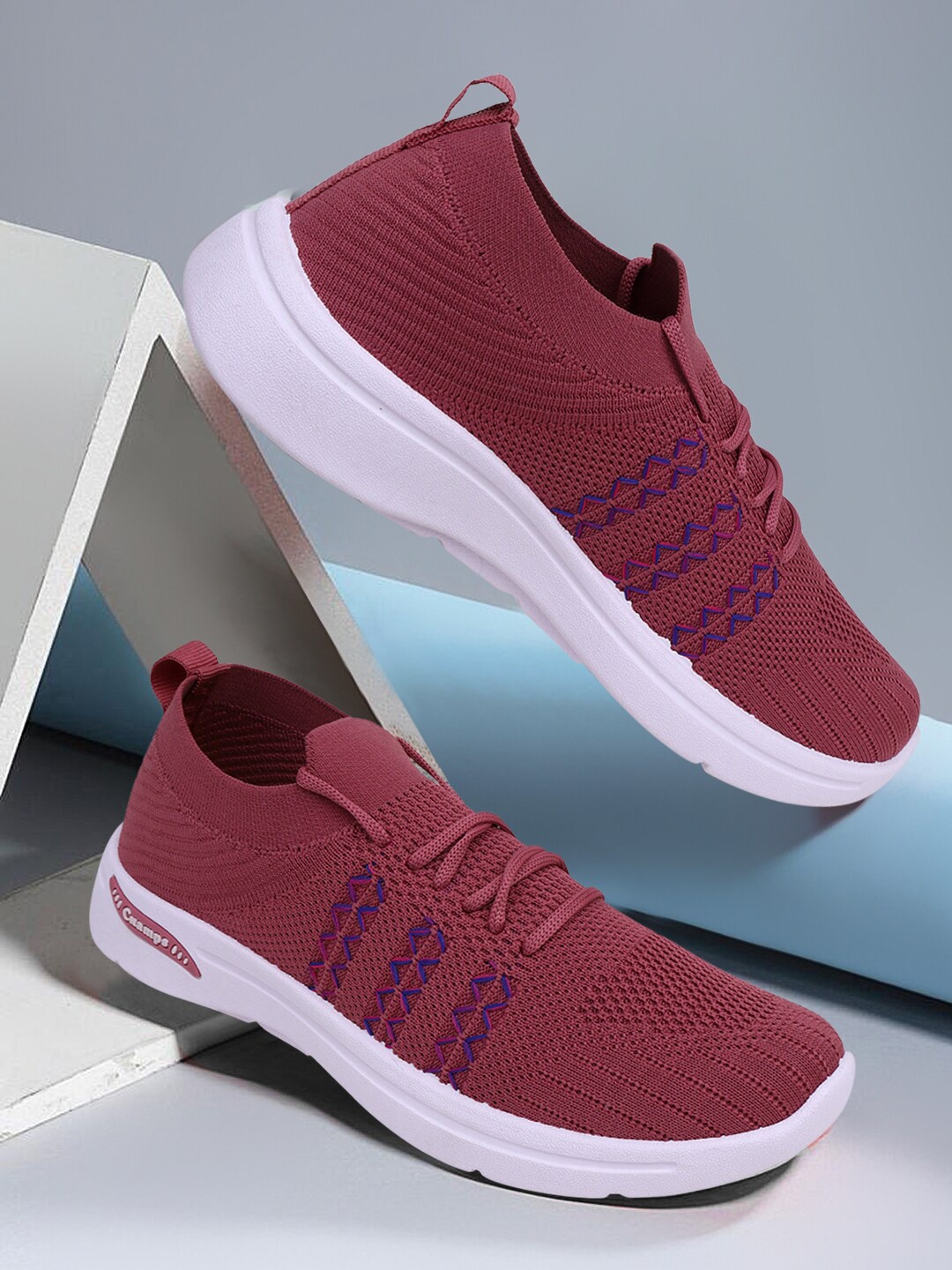 Champs Women Woven Design Lightweight Comfort Insole Mesh Contrast Sole Sneakers, Purple
Champs Women Woven Design Lightweight Comfort Insole Mesh Contrast Sole Sneakers, Purple