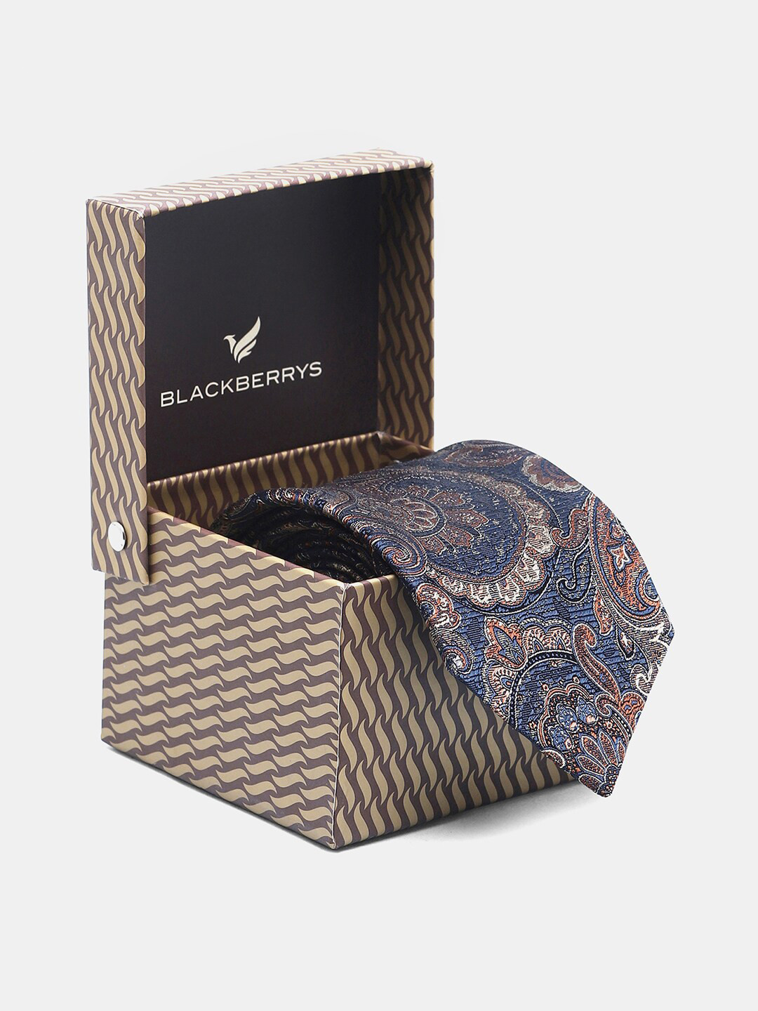 Blackberrys Woven Design Silk Skinny Tie, Brown
Blackberrys Woven Design Silk Skinny Tie, Brown