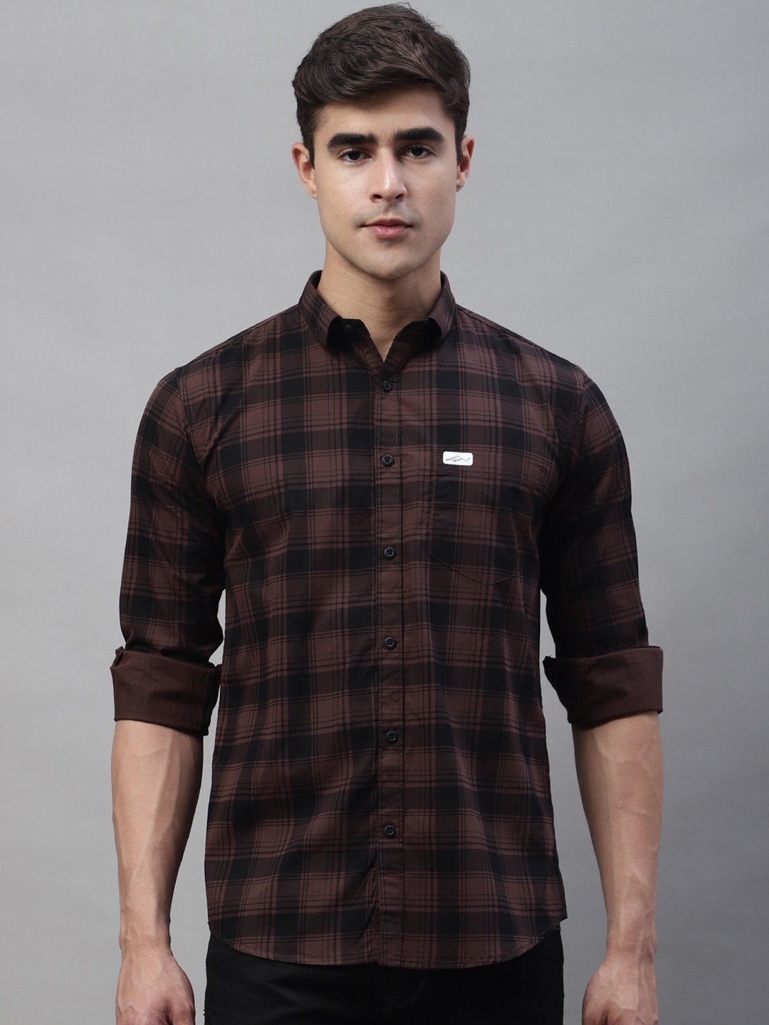 Majestic Man Smart Slim Fit Tartan Checked Spread Collar Casual Pure Cotton Shirt, Brown
Majestic Man Smart Slim Fit Tartan Checked Spread Collar Casual Pure Cotton Shirt, Brown