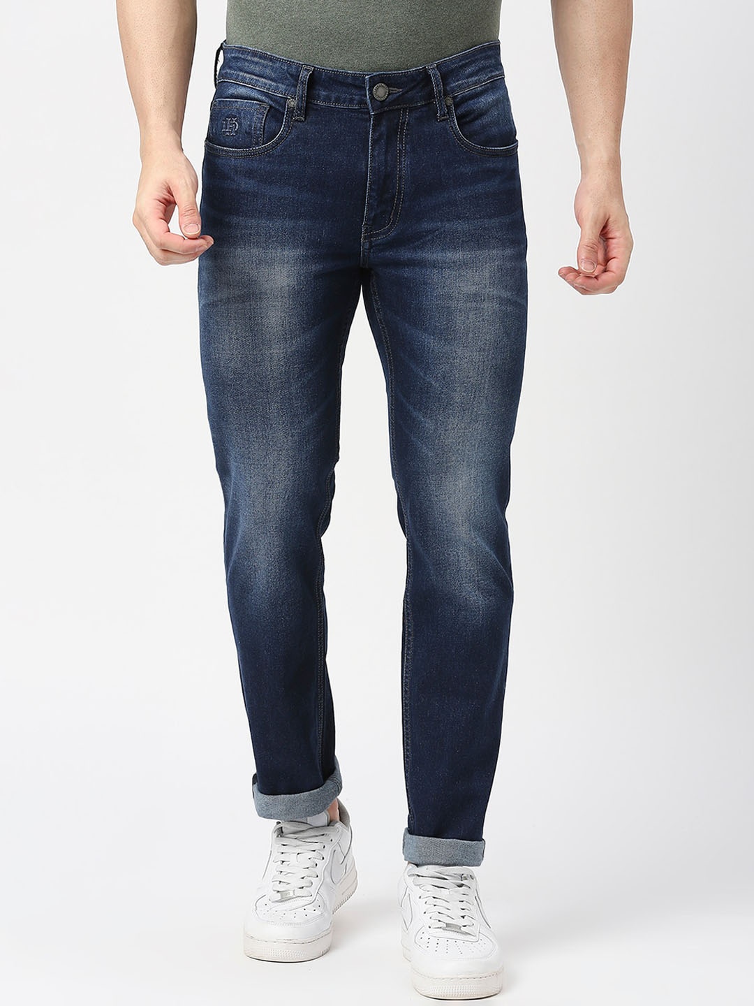 DRAGON HILL Men Blue Straight Fit Clean Look Low-Rise Heavy Fade Whiskers Cotton Jeans
DRAGON HILL Men Blue Straight Fit Clean Look Low-Rise Heavy Fade Whiskers Cotton Jeans