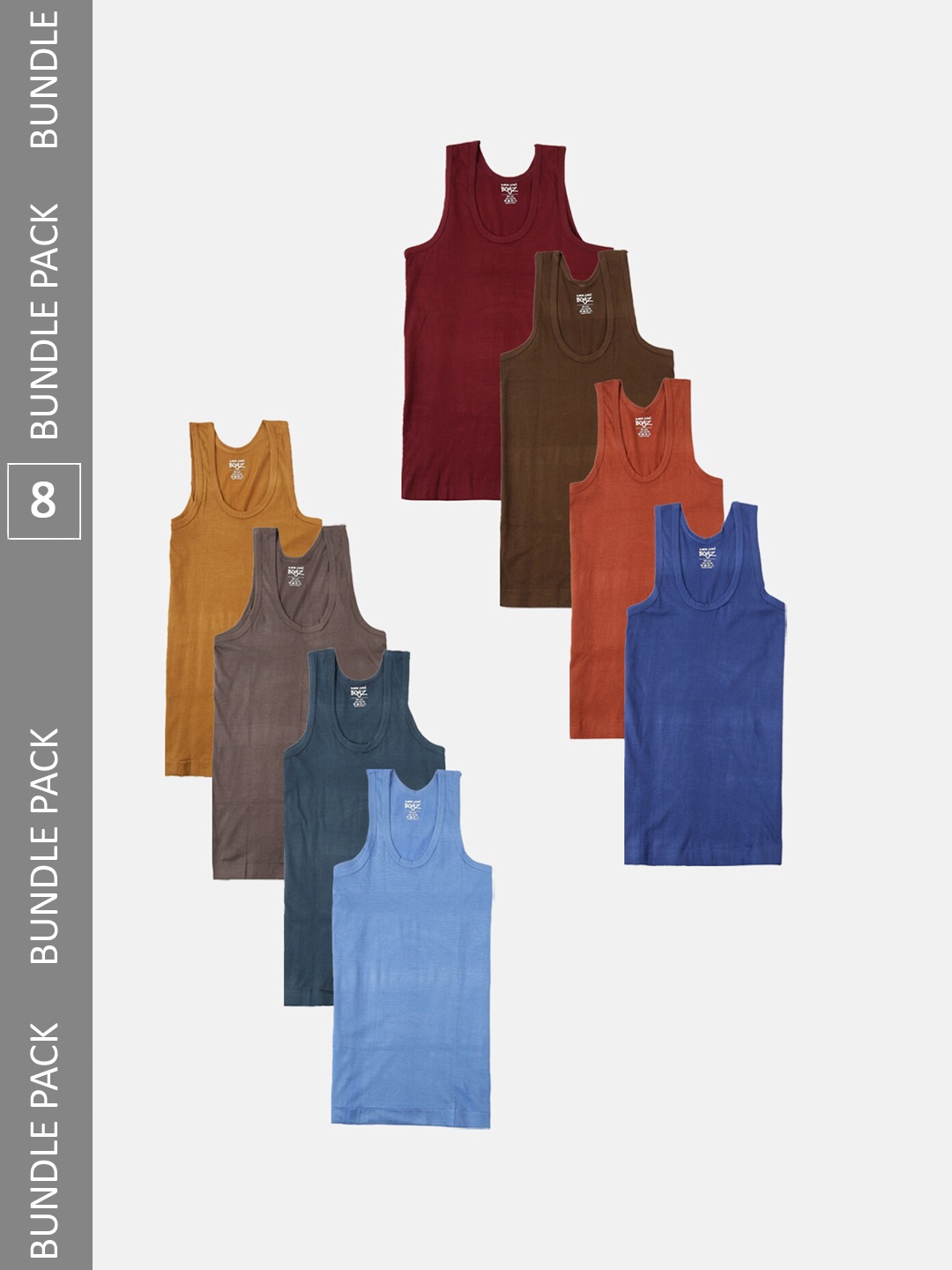 Lux Cozi Boys Pack Of 8 Assorted Moisture Wicking Odour Free Cotton Innerwear Vests
Lux Cozi Boys Pack Of 8 Assorted Moisture Wicking Odour Free Cotton Innerwear Vests
