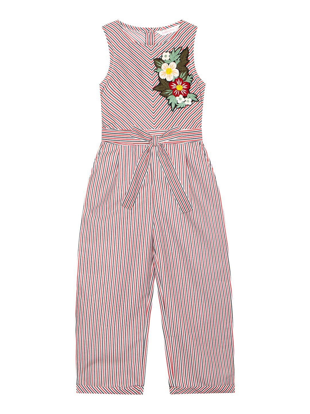 Budding Bees Girls Striped Embroidered Detail Belted Cotton Basic Jumpsuit, Pink
Budding Bees Girls Striped Embroidered Detail Belted Cotton Basic Jumpsuit, Pink