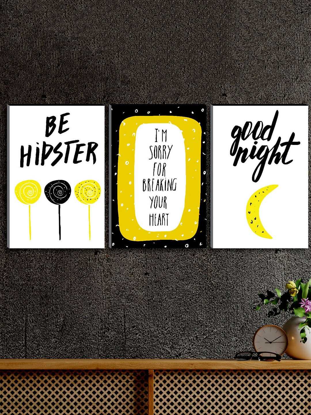 SAF White & Yellow 3-Pieces Sorry Modern Art Printed UV Coating Wall Art
SAF White & Yellow 3-Pieces Sorry Modern Art Printed UV Coating Wall Art