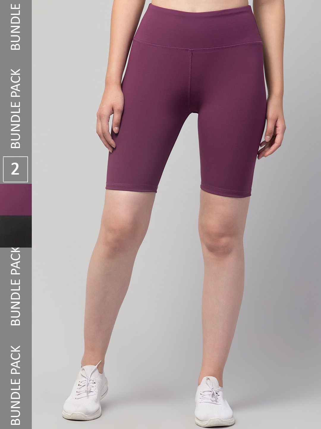 Apraa & Parma Women Pack Of 2 Skinny Fit High-Rise Training Or Gym Sports Shorts, Purple
Apraa & Parma Women Pack Of 2 Skinny Fit High-Rise Training Or Gym Sports Shorts, Purple