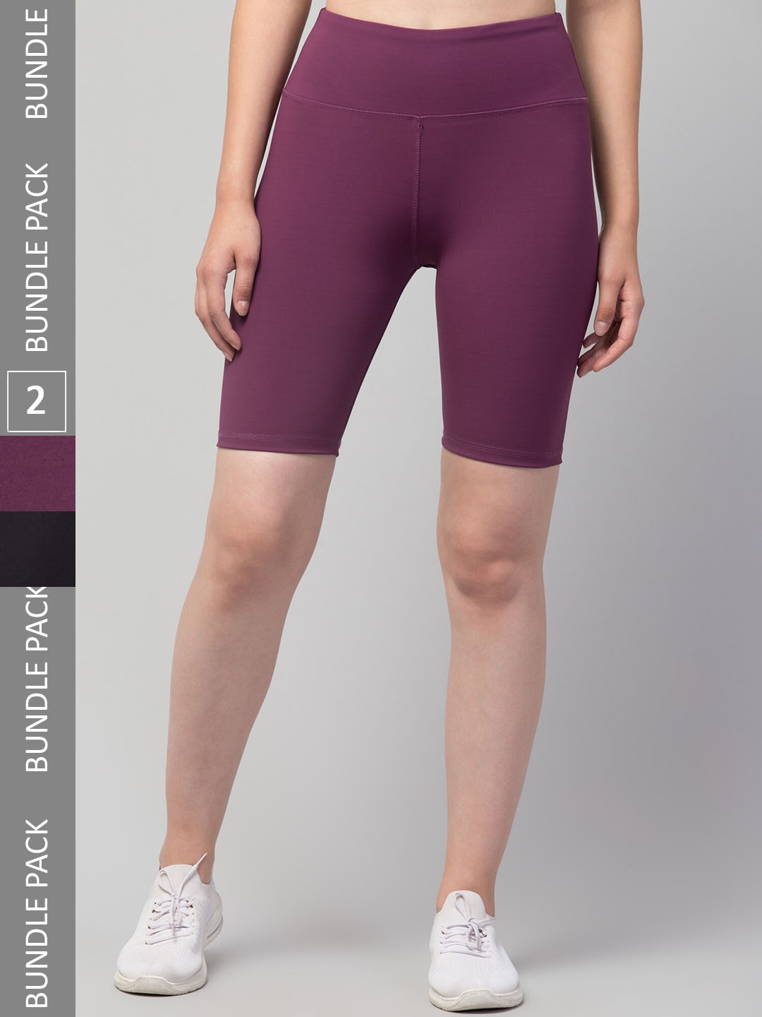 Apraa & Parma Women Pack Of 2 Skinny Fit High-Rise Training Or Gym Sports Shorts, Purple
Apraa & Parma Women Pack Of 2 Skinny Fit High-Rise Training Or Gym Sports Shorts, Purple