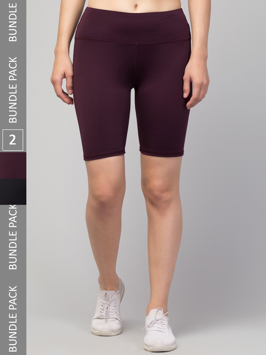 Apraa & Parma Women Pack Of 2 Skinny Fit High-Rise Training Or Gym Sports Shorts, Purple
Apraa & Parma Women Pack Of 2 Skinny Fit High-Rise Training Or Gym Sports Shorts, Purple