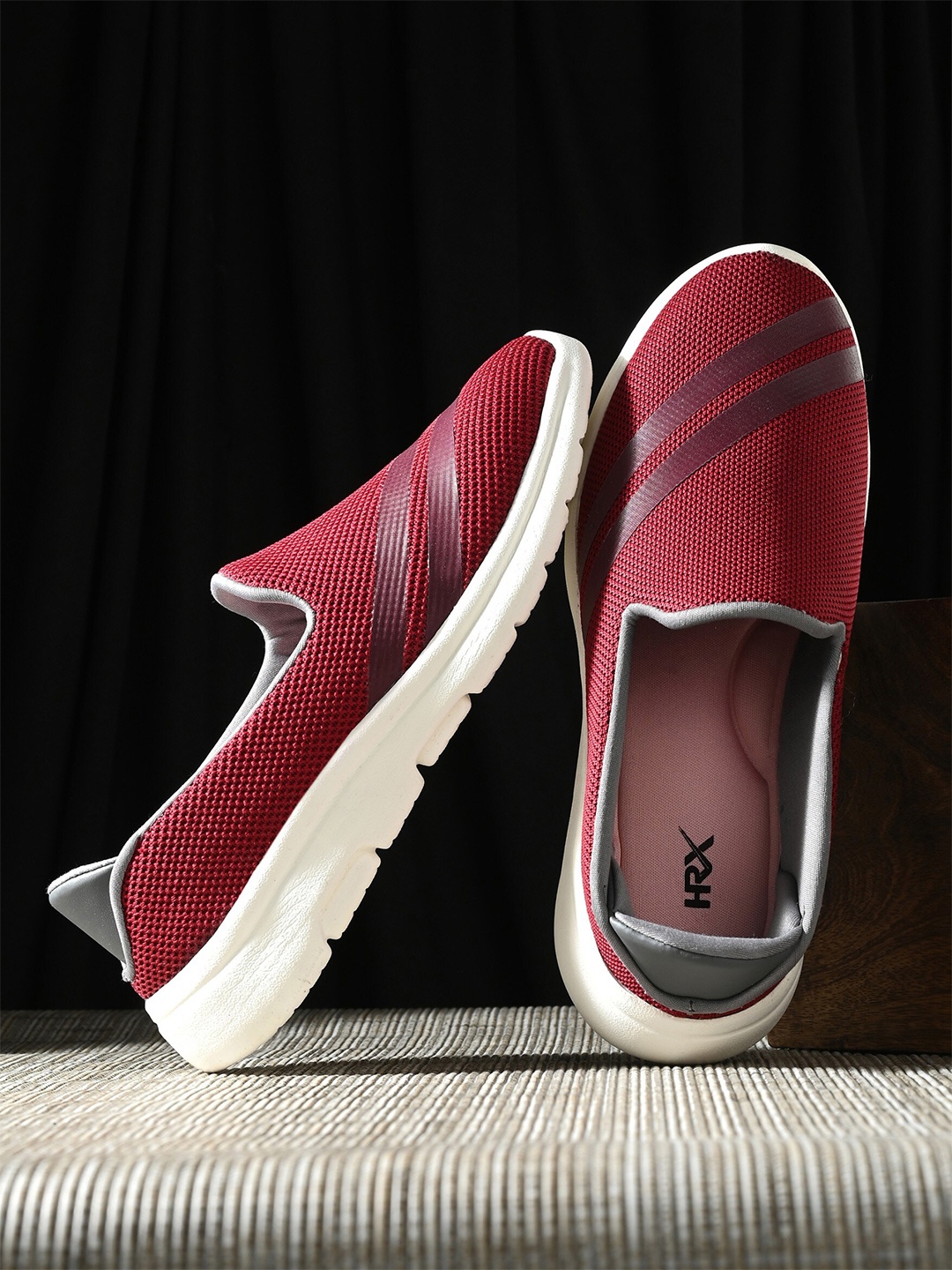 HRX by Hrithik Roshan Women Maroon & White Mesh Memory Foam Non-Marking Walking Shoes
HRX by Hrithik Roshan Women Maroon & White Mesh Memory Foam Non-Marking Walking Shoes