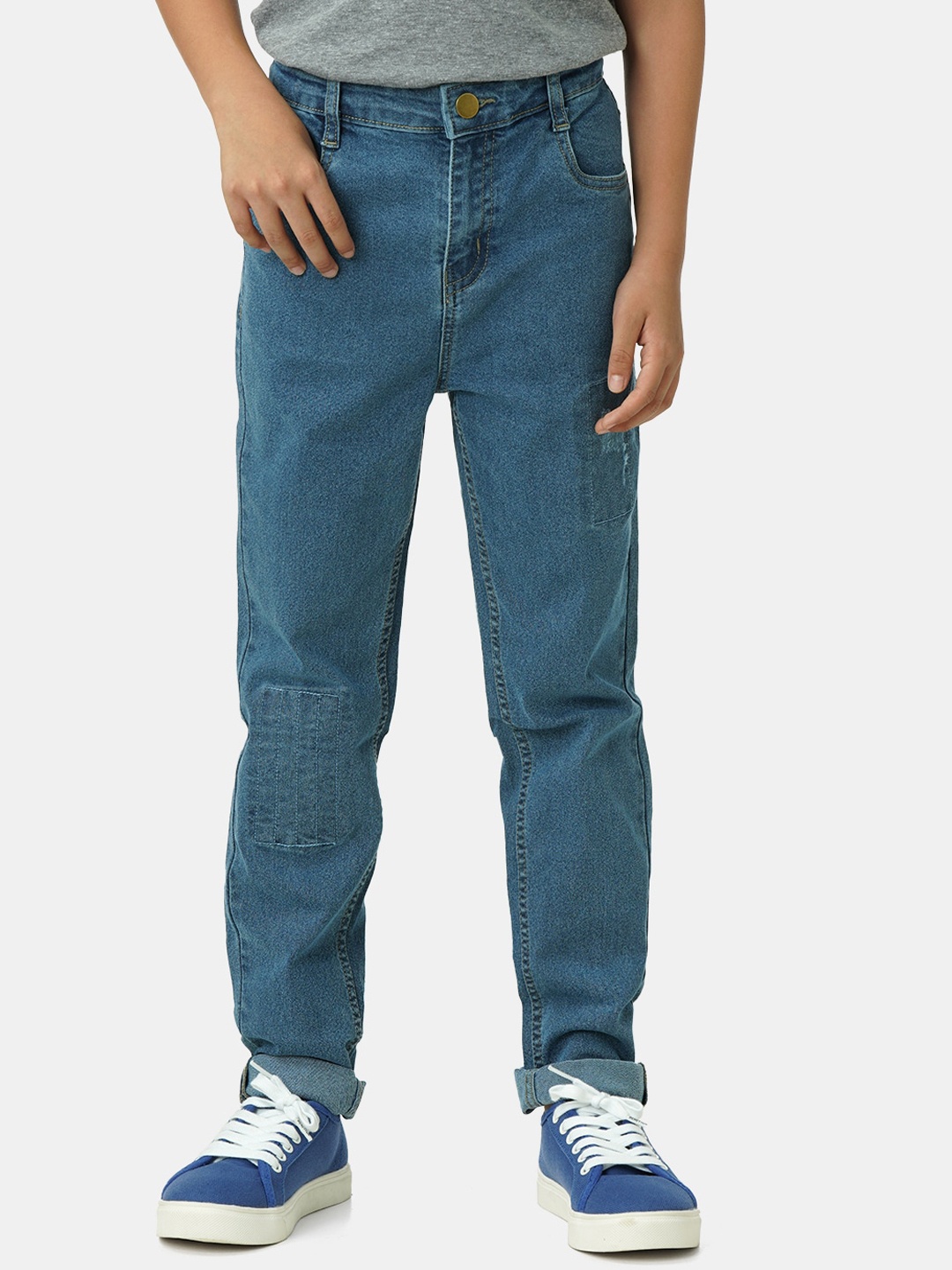 Urbano Juniors Boys Mid-Rise Slim Fit Low Distress Light Fade Stretchable Jeans, Blue
Urbano Juniors Boys Mid-Rise Slim Fit Low Distress Light Fade Stretchable Jeans, Blue