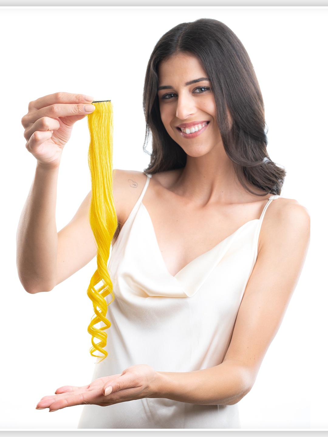 HAIR ORIGINALS 100% Real Human Hair Highlights Streak Hair Extension - Sunbust Yellow
HAIR ORIGINALS 100% Real Human Hair Highlights Streak Hair Extension - Sunbust Yellow