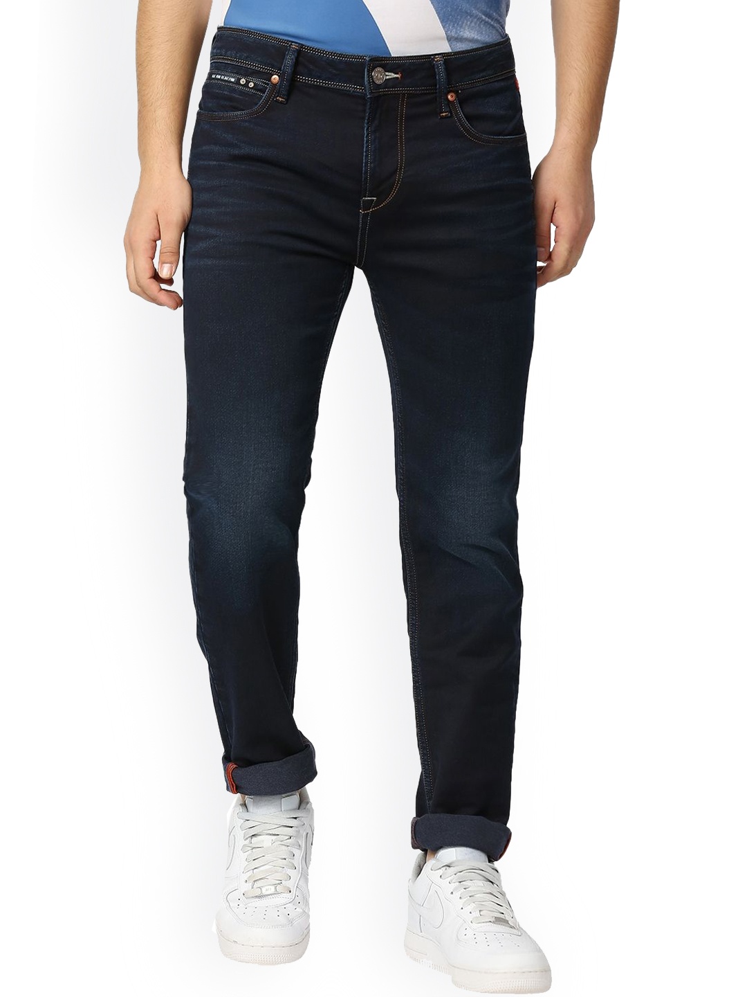 Killer Men Slim Fit Light Fade Cotton Clean Look Jeans, Blue
