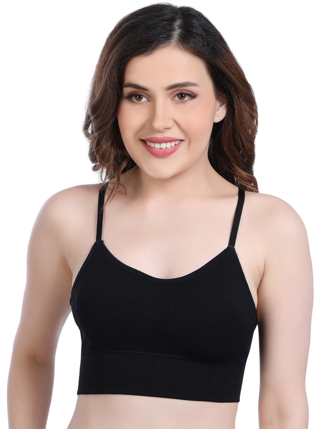 PLUMBURY Full Coverage Lightly Padded All Day Comfort Medium Support Rapid-Dry Workout Bra, Black
PLUMBURY Full Coverage Lightly Padded All Day Comfort Medium Support Rapid-Dry Workout Bra, Black