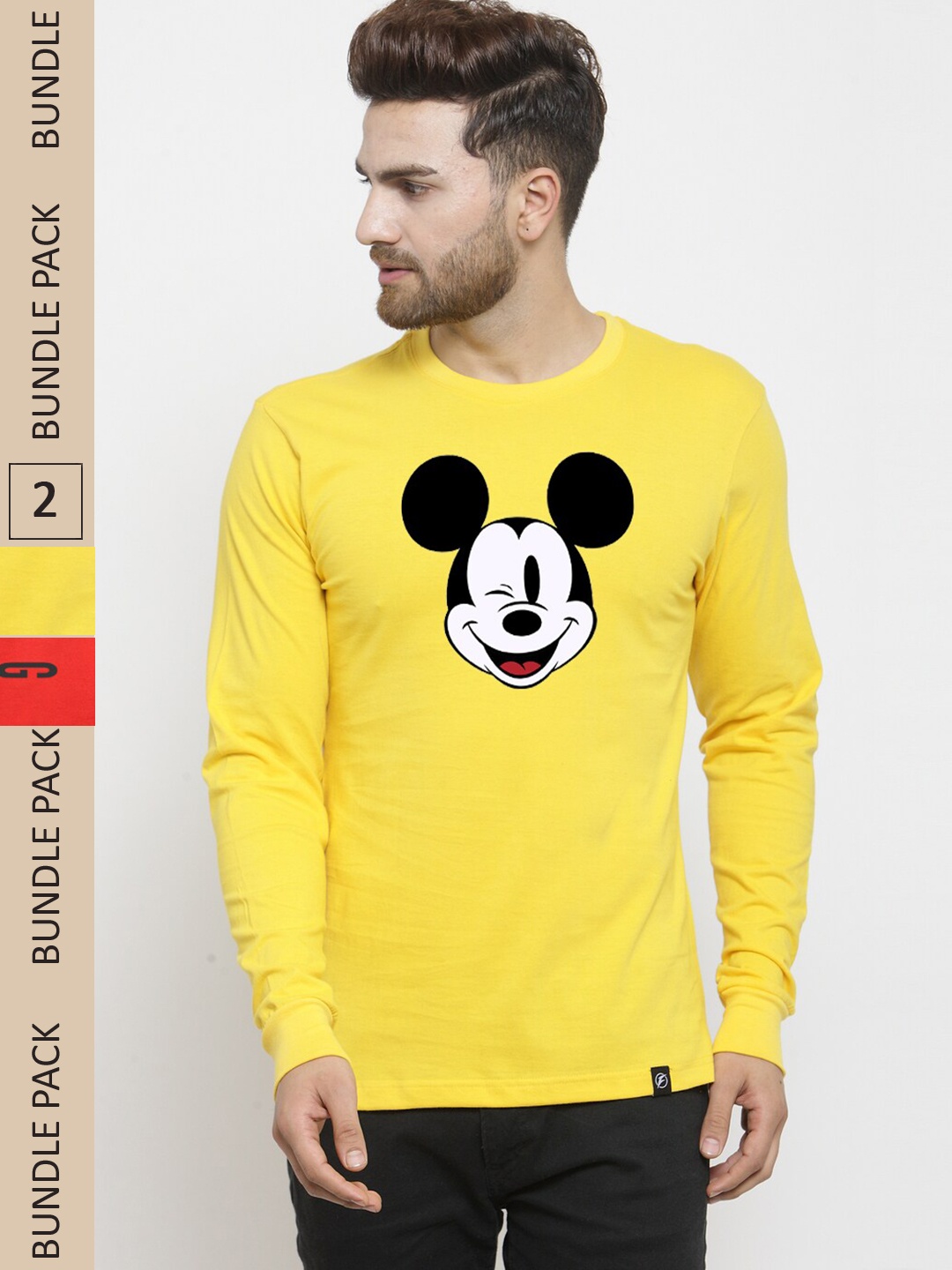 Friskers Pack Of 2 Typography Printed Long Sleeves Slim Fit Pure Cotton T-shirts, Yellow
Friskers Pack Of 2 Typography Printed Long Sleeves Slim Fit Pure Cotton T-shirts, Yellow