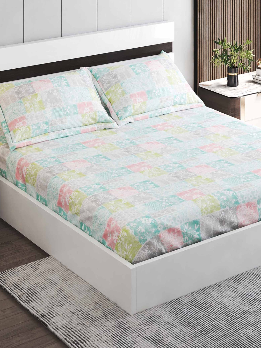 Home Centre Medley Hoovu Blue Ethnic Motifs 180 TC Cotton King Bedsheet & 2 Pillow Covers
Home Centre Medley Hoovu Blue Ethnic Motifs 180 TC Cotton King Bedsheet & 2 Pillow Covers