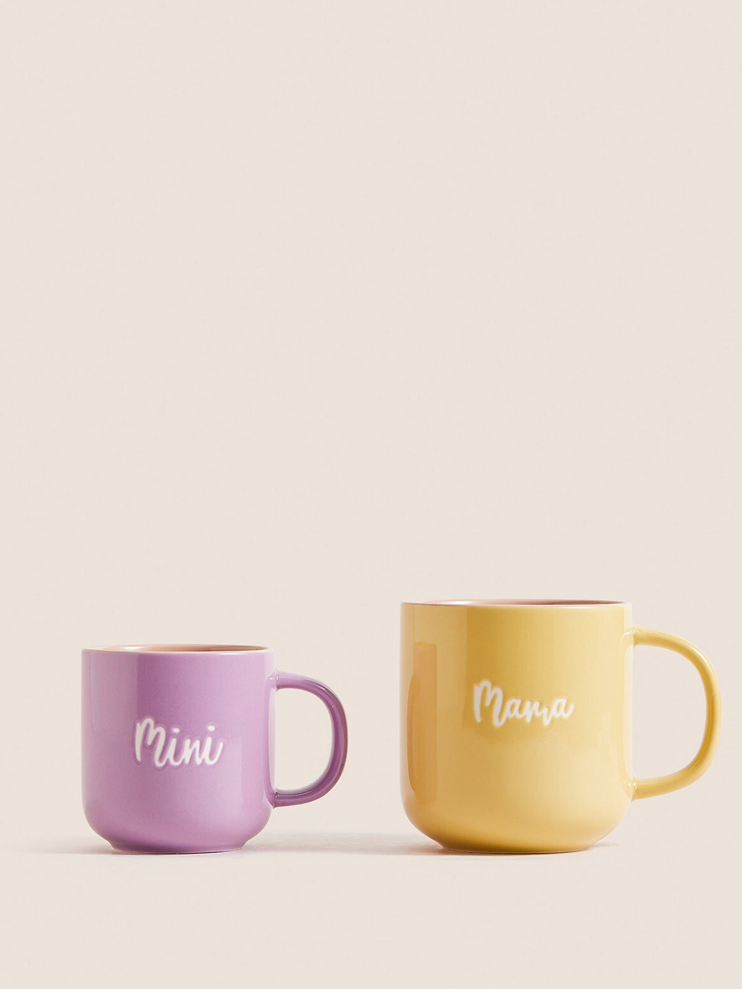 Marks & Spencer Yellow & Purple 2 Pieces Printed Stoneware Glossy Mugs - 250 ML Each
Marks & Spencer Yellow & Purple 2 Pieces Printed Stoneware Glossy Mugs - 250 ML Each