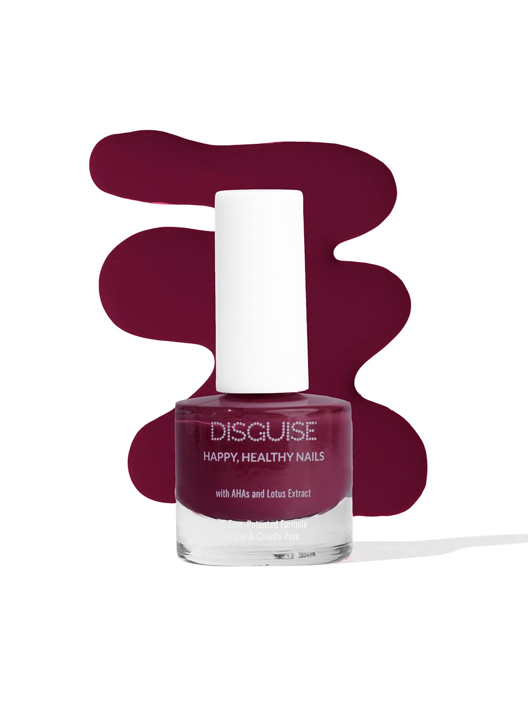 DISGUISE Happy Healthy Gel Nail Polish with AHAs & Lotus Extract 9ml - Mulberry 101, Burgundy
DISGUISE Happy Healthy Gel Nail Polish with AHAs & Lotus Extract 9ml - Mulberry 101, Burgundy