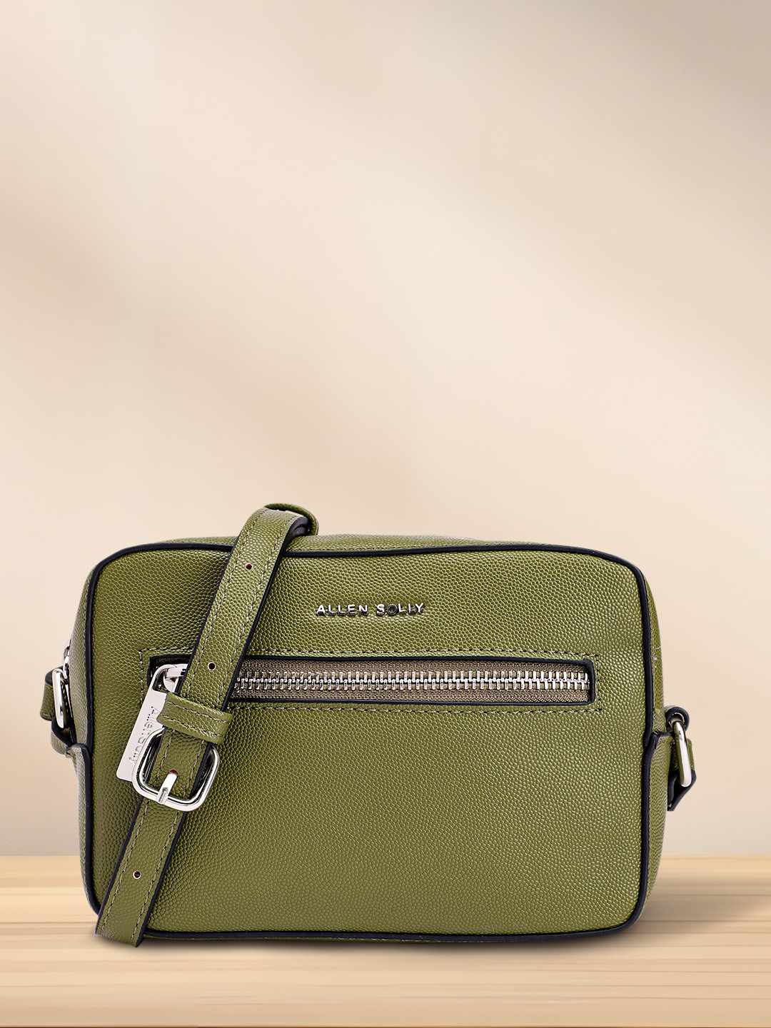 Allen Solly Women Solid Sling Bag, Olive
Allen Solly Women Solid Sling Bag, Olive