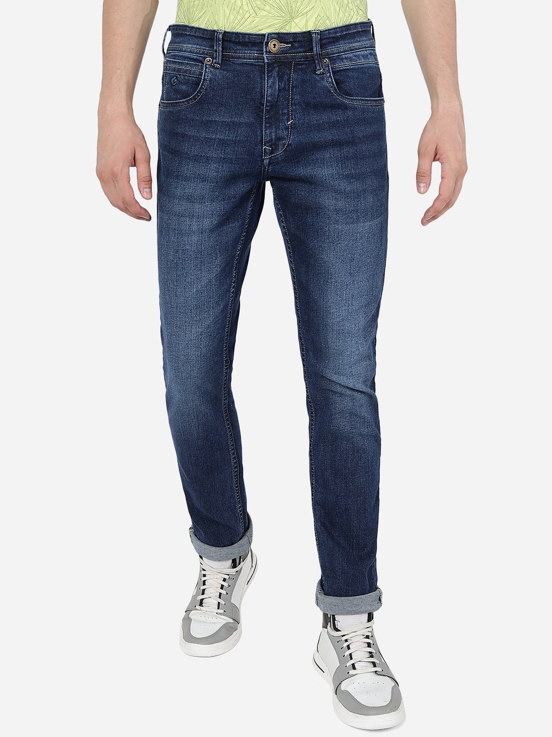 Greenfibre Men Straight Fit Clean Look Light Fade Stretchable Whiskers Cotton Jeans, Blue
Greenfibre Men Straight Fit Clean Look Light Fade Stretchable Whiskers Cotton Jeans, Blue