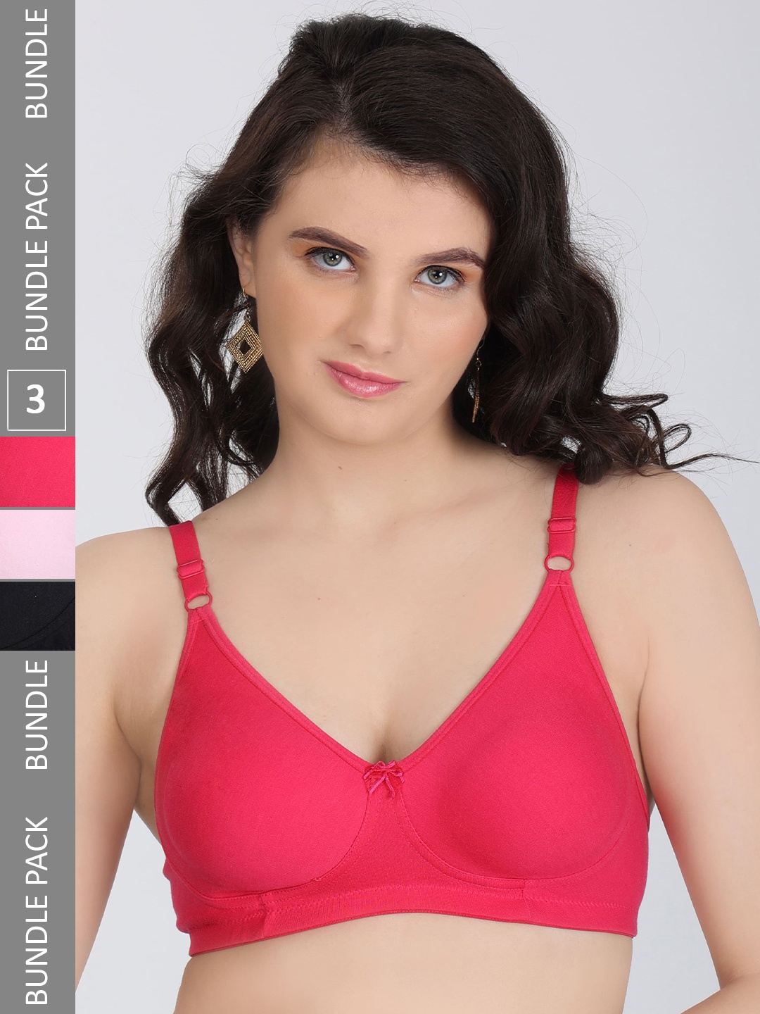 Innocence Pack Of 3 Full Coverage All Day Comfort Seamless Everyday Bra, Pink
Innocence Pack Of 3 Full Coverage All Day Comfort Seamless Everyday Bra, Pink