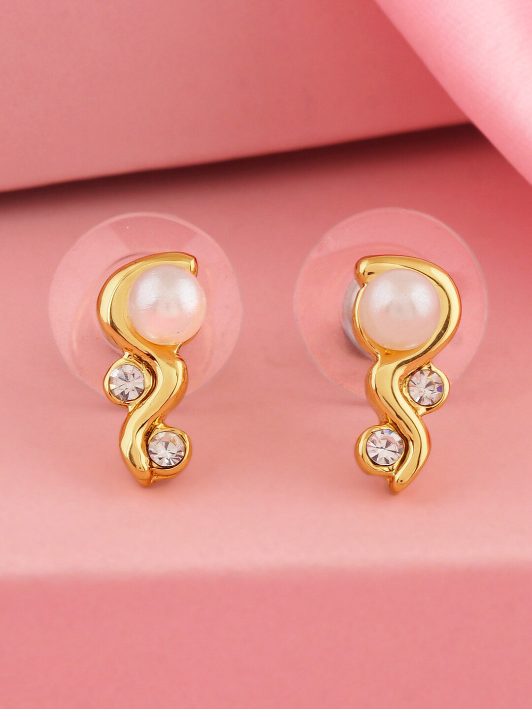 Estele Gold-Plated Contemporary Studs Earrings 
Estele Gold-Plated Contemporary Studs Earrings