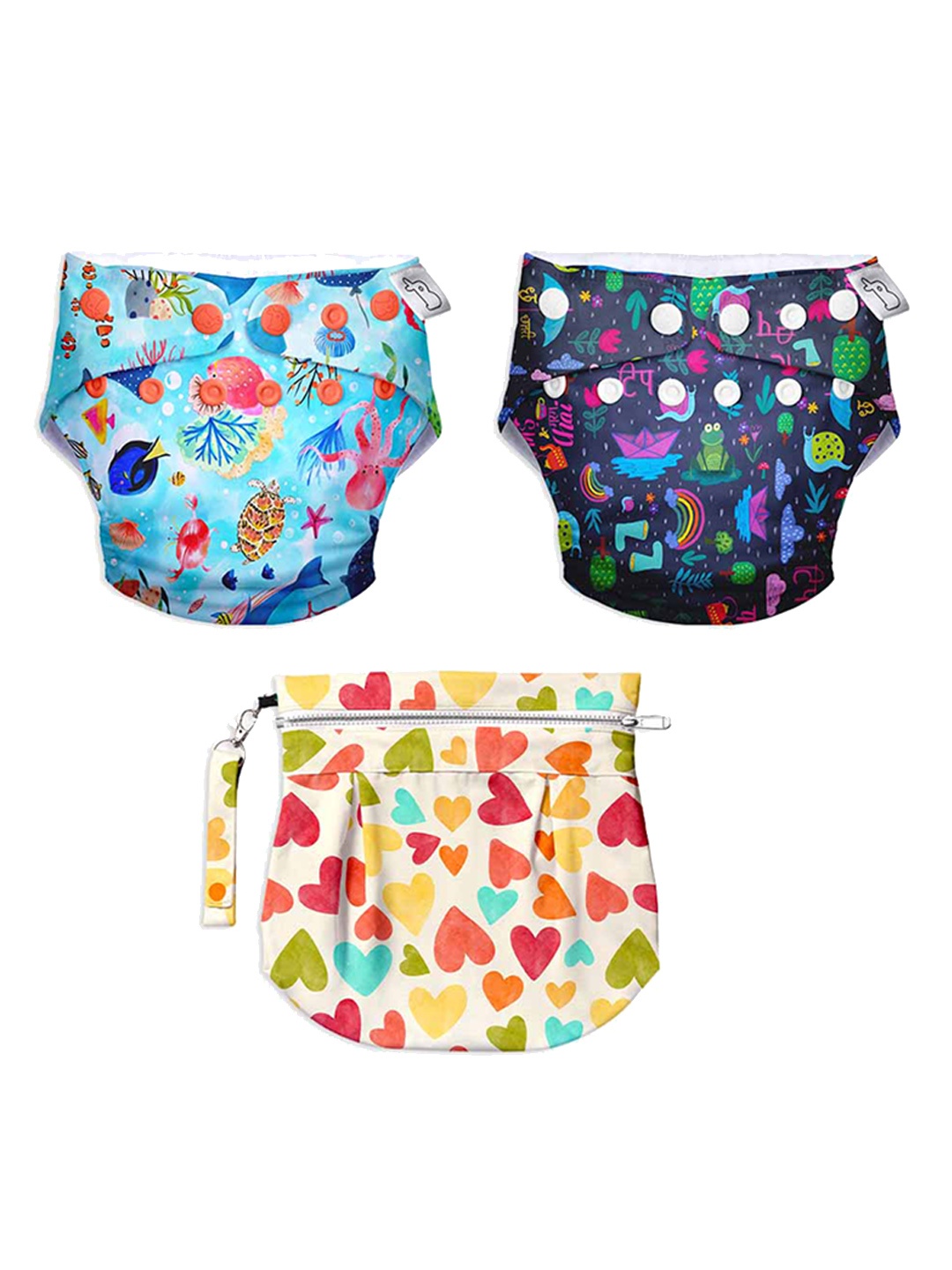SuperBottoms Kids Set Of 2 Printed UNO Waterproof Swim Diaper Outer Shells With Travel Bag, Blue
SuperBottoms Kids Set Of 2 Printed UNO Waterproof Swim Diaper Outer Shells With Travel Bag, Blue