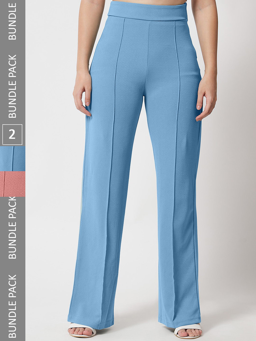 LEE TEX Women Pack Of 2 Relaxed Straight Leg High-Rise Parallel Trousers, Blue
LEE TEX Women Pack Of 2 Relaxed Straight Leg High-Rise Parallel Trousers, Blue