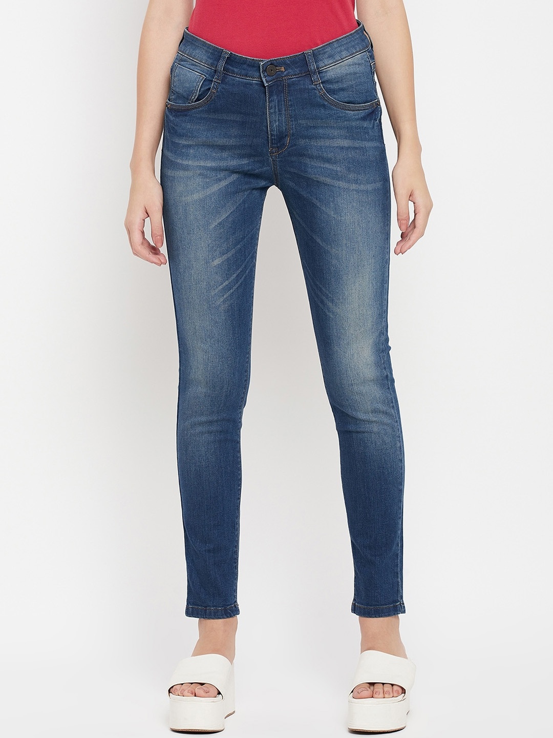 Crozo By Cantabil Women Slim Fit Heavy Fade Clean Look Stretchable Cotton Jeans, Blue
Crozo By Cantabil Women Slim Fit Heavy Fade Clean Look Stretchable Cotton Jeans, Blue
