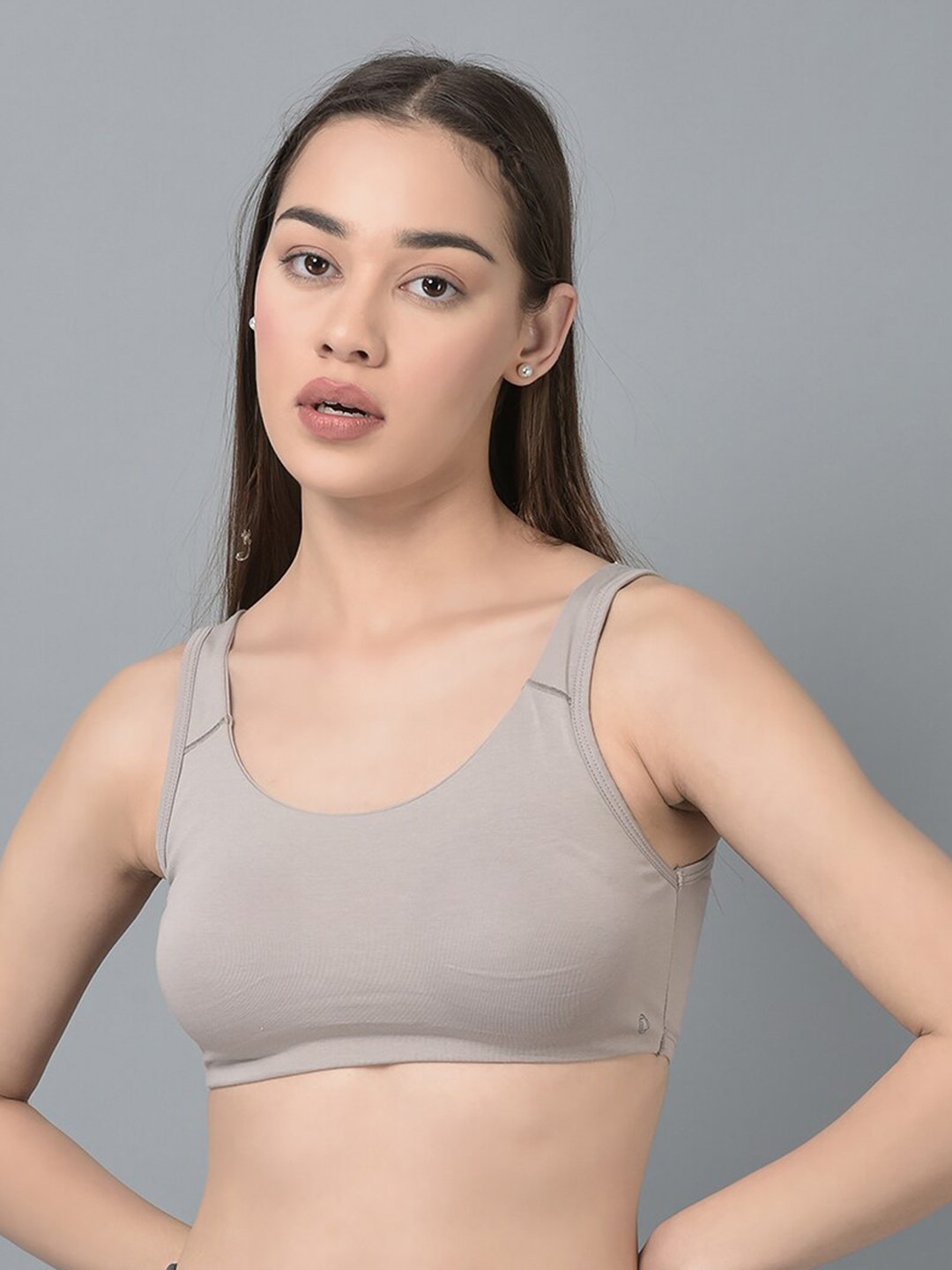 Dollar Missy Women Combed Cotton Wire-Free Moulded Sports Bra DSP-3002-R3-GRY-PO1, Grey
Dollar Missy Women Combed Cotton Wire-Free Moulded Sports Bra DSP-3002-R3-GRY-PO1, Grey