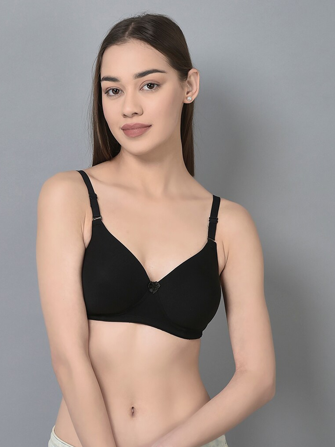 Dollar Missy Women Combed Cotton Wire-Free Full Coverage Padded Bra DTS-2053-R3-BLK-PO1, Black
Dollar Missy Women Combed Cotton Wire-Free Full Coverage Padded Bra DTS-2053-R3-BLK-PO1, Black